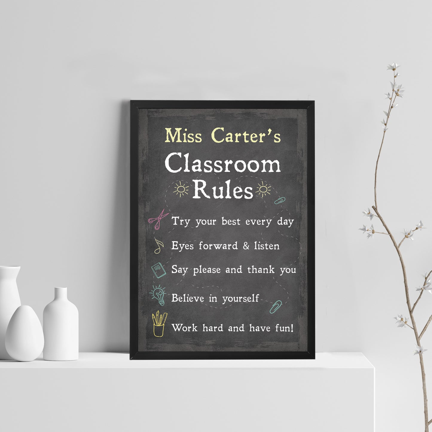 Classroom Sign For Teacher Gift Personalised Nursery Pre School