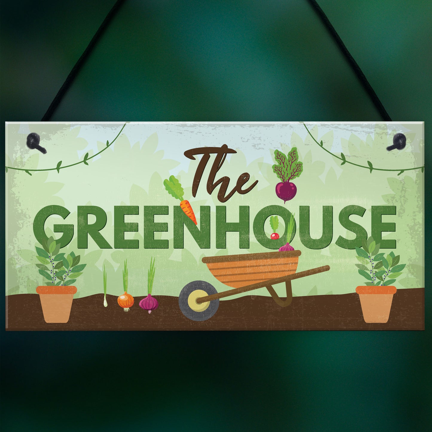 The Greenhouse Plaque Garden Shed House Sign Dad Grandad Mum