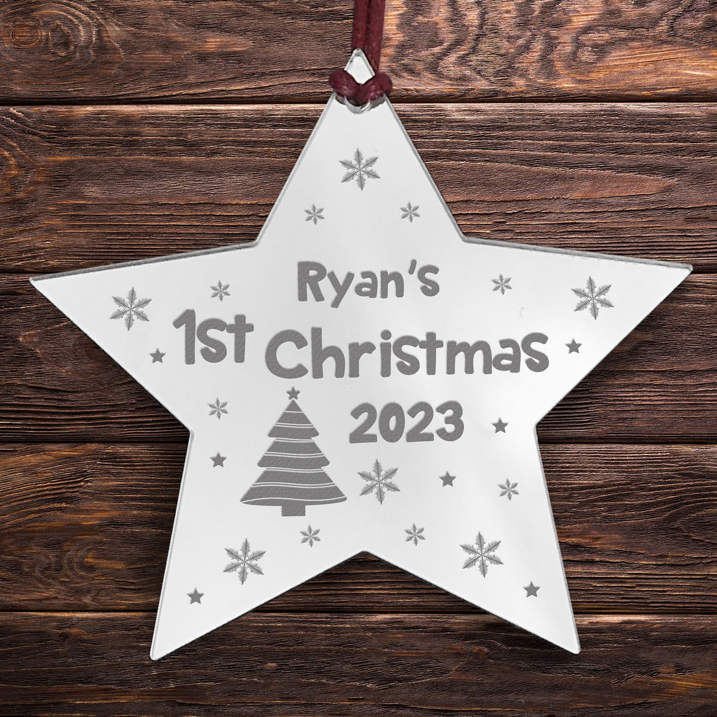 1st Christmas Decoration For Baby Boy Baby Girl Personalised