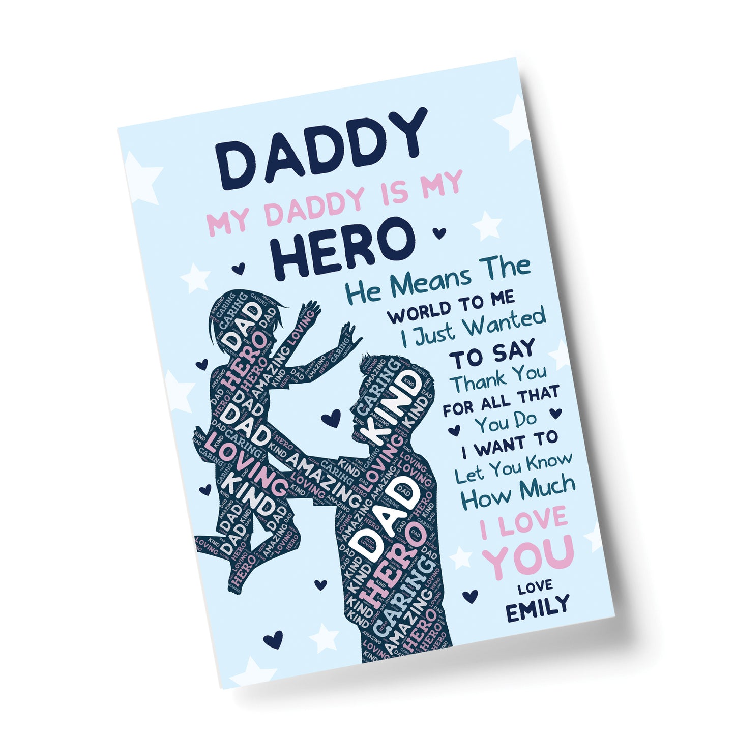 PERSONALISED Daddy Dad Grandad Fathers Day Gifts from Daughter