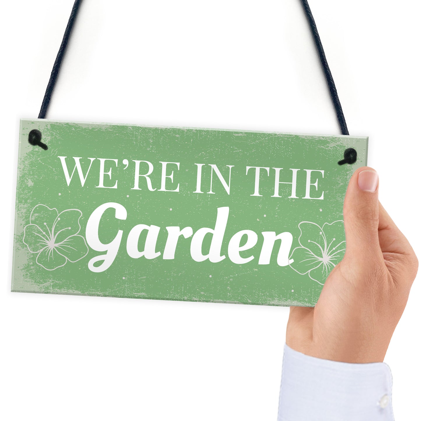 We're In The Garden Novelty Plaque Summer House Sign Gifts