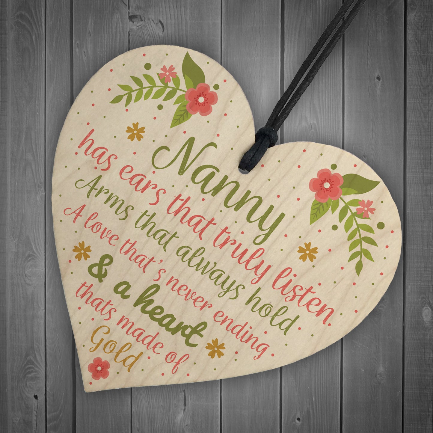 Nan Birthday Gifts Nanny Gran Grandma Grandad GIFT Heart Sign