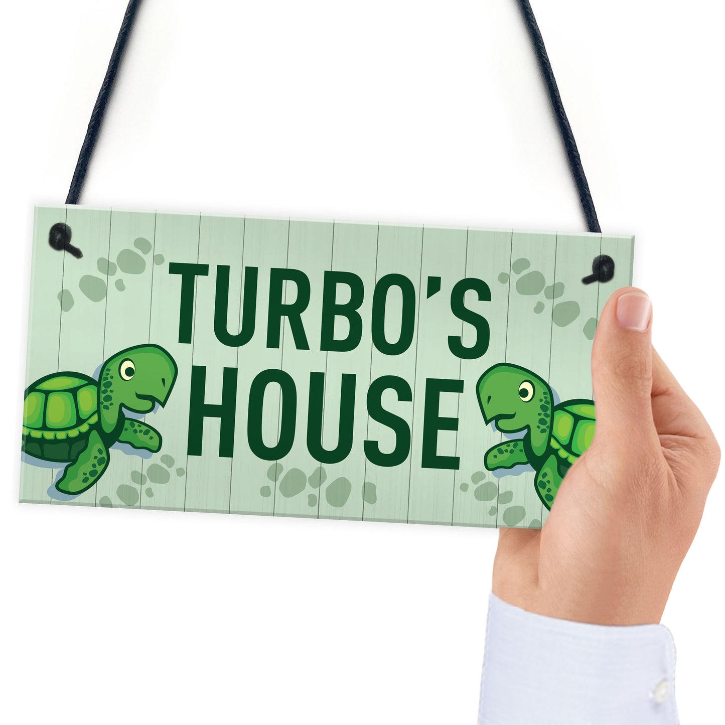 Turtoise Sign For Home PERSONALISED Funny Turtle Sign For Tank