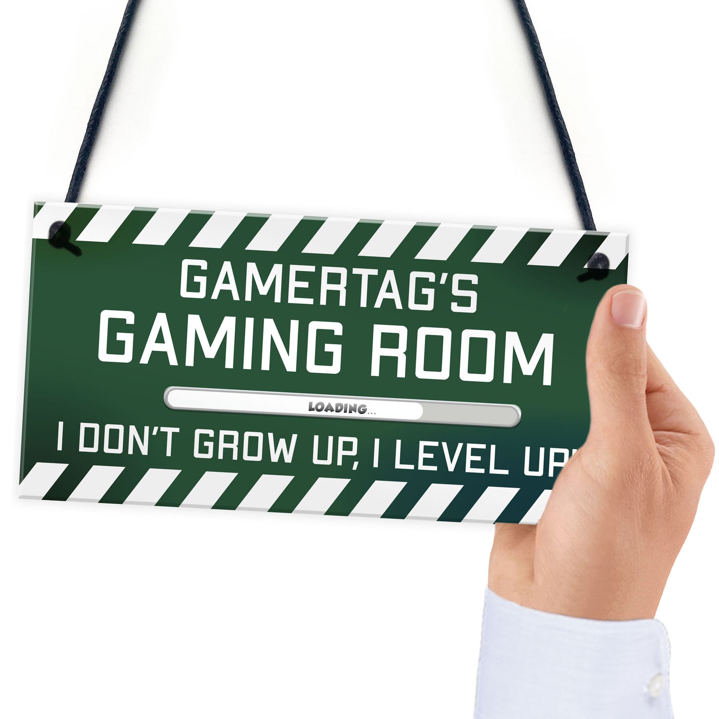 PERSONALISED Gamertag Sign Gaming Room Boys Bedroom Sign