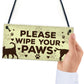 Animals Welcome Sign Hanging Plaque Dog Signs For Home Sign