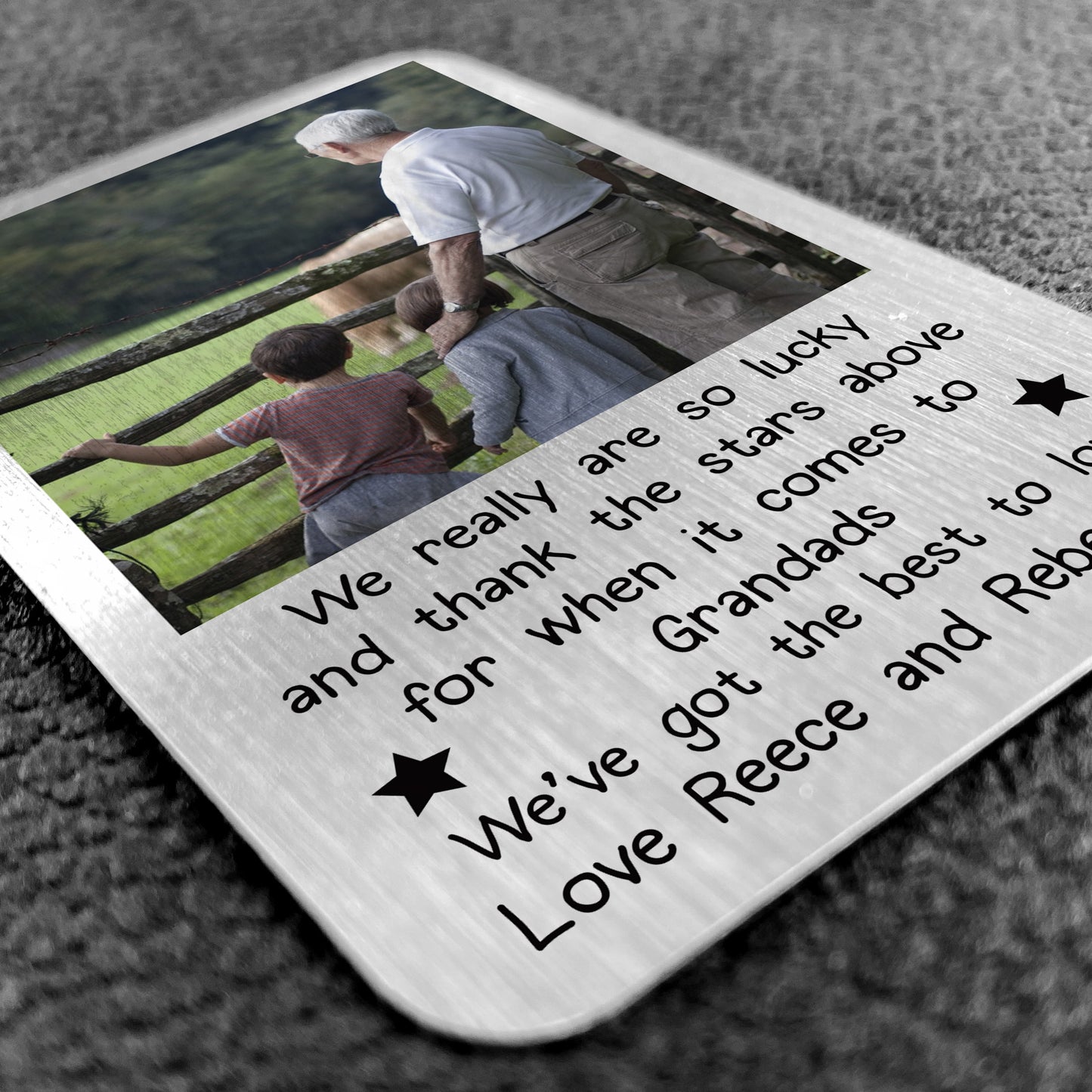 Novelty Gift For Grandad Personalised Photo Wallet Card Birthday