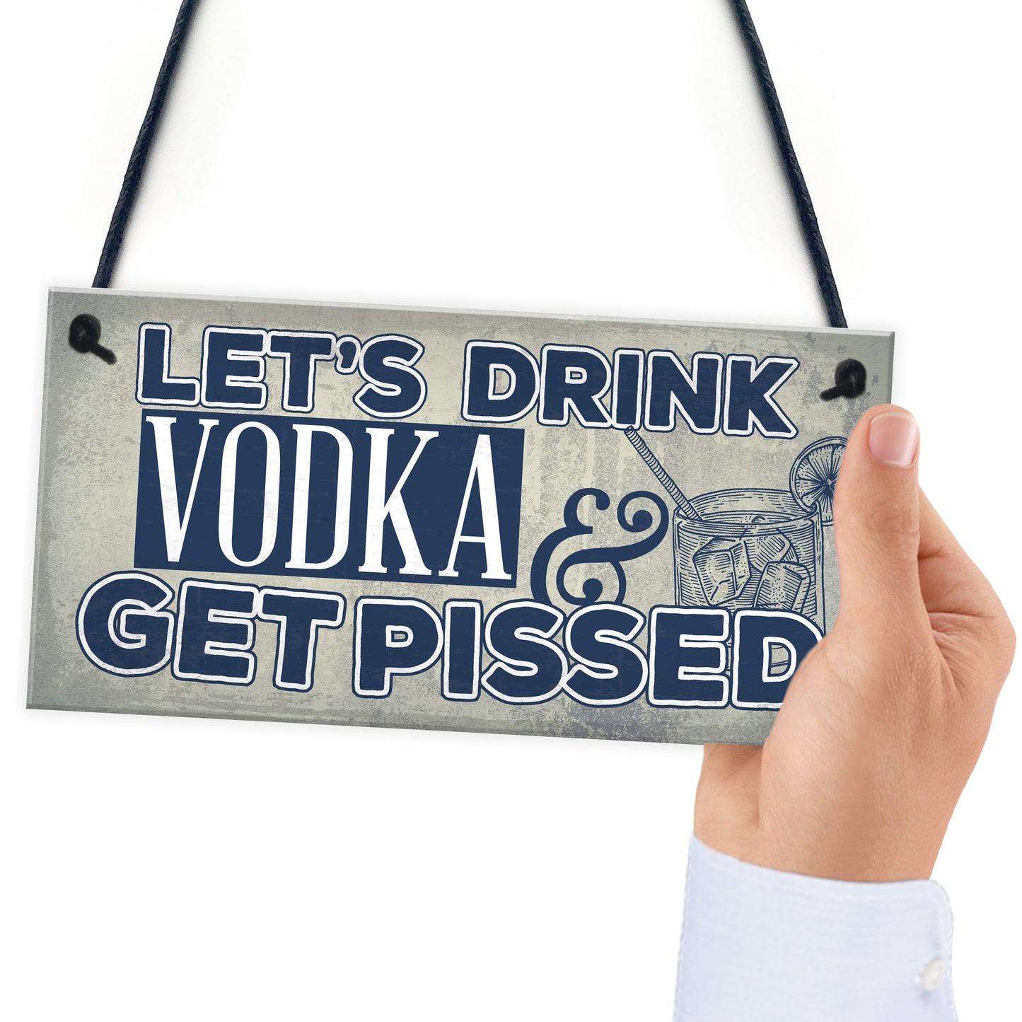 Novelty Vodka Alcohol Gift Funny Man Cave Home Bar Pub Sign