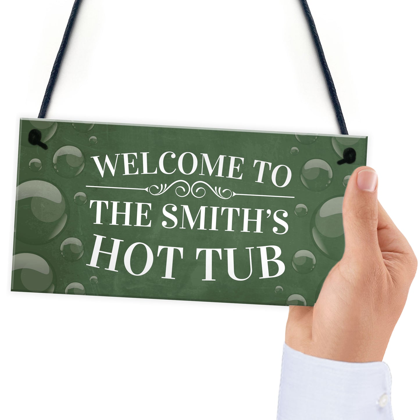 Novelty Hot Tub Decor Personalised Hot Tub Sign Family Gift