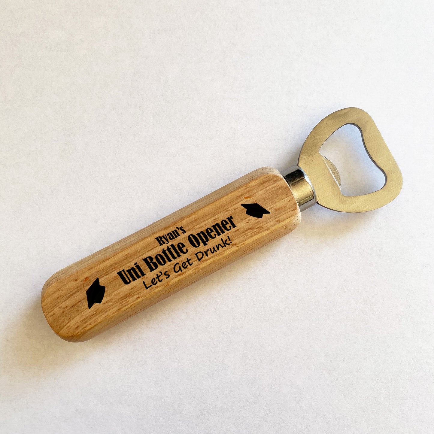 PERSONALISED Novelty Bottle Opener Uni Student Funny Gift