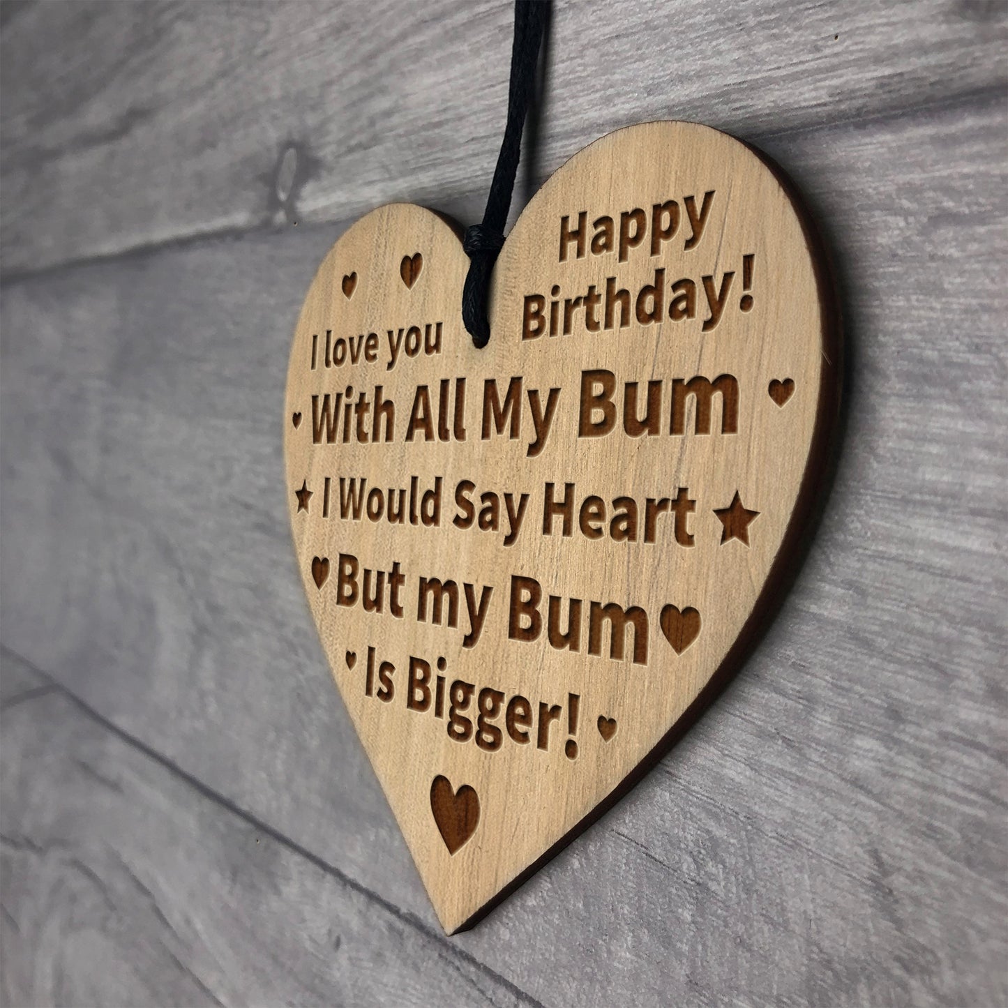 FUNNY Husband Wife Gifts Engraved Heart Birthday Gift For Him