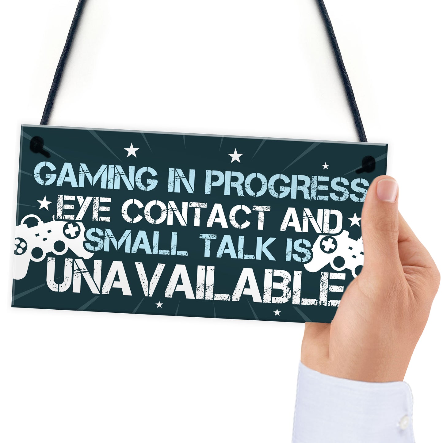 Funny Gaming Door Sign Novelty Gamer Gifts Accessories Gift Son