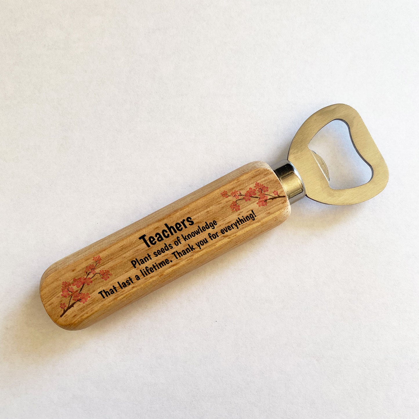 Thank You Gift For Teacher Teaching Assistant Wood Bottle Opener