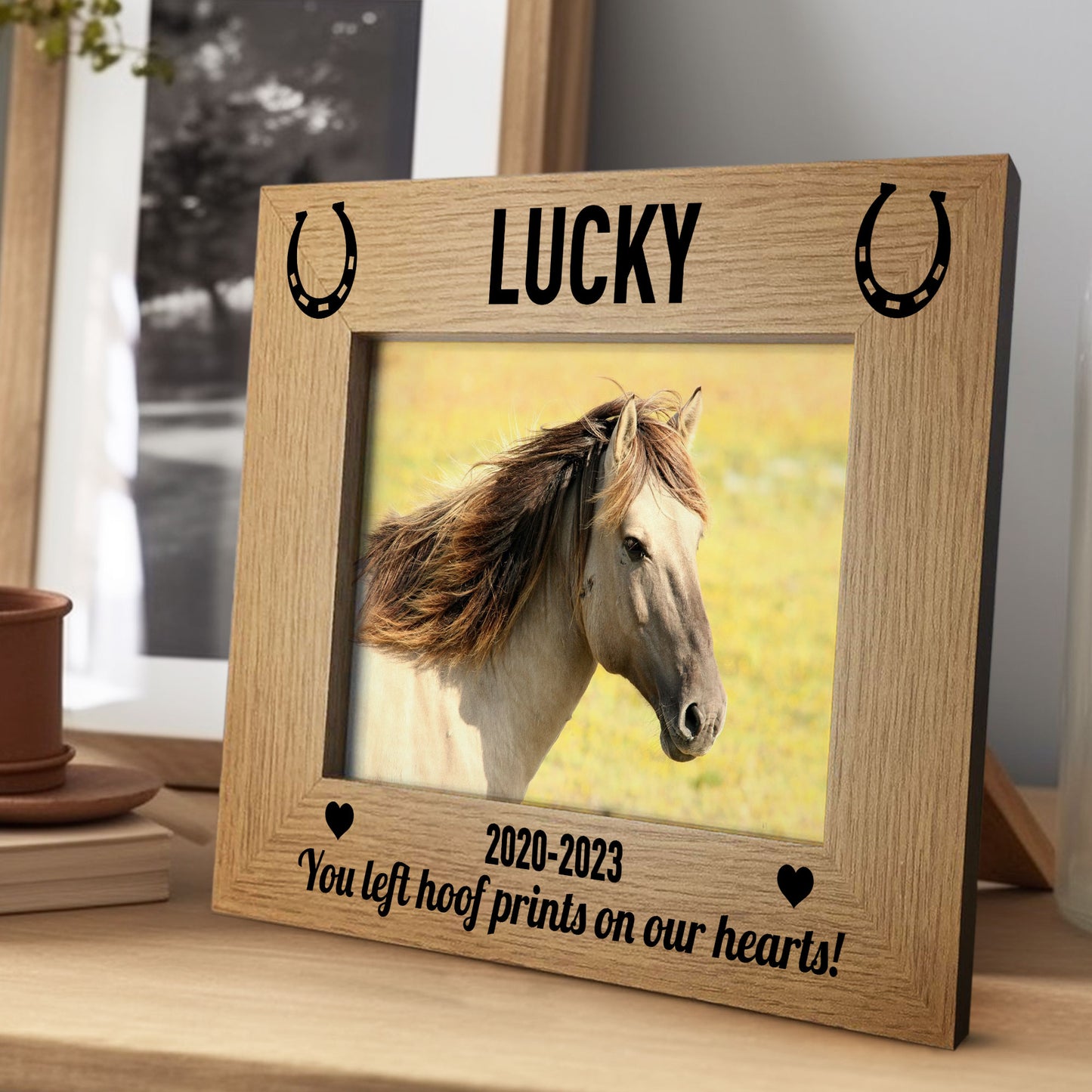 Personalised Horse Pony Memorial 7x5 Photo Frame Gift for Pet