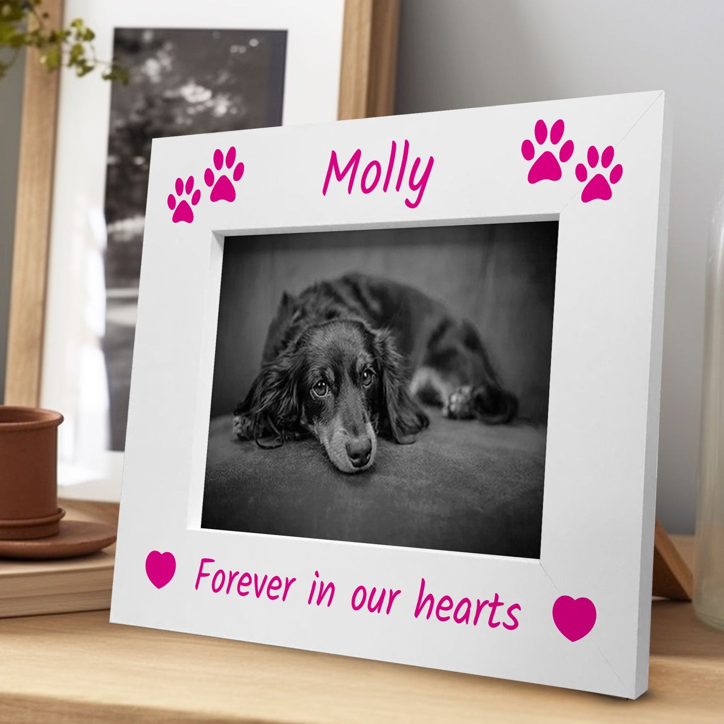 Personalised Dog Memorial Photo Frame Gift Pet Loss Keepsake