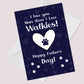 Funny Happy Fathers Day Card From The Dog For Dad Pet Design