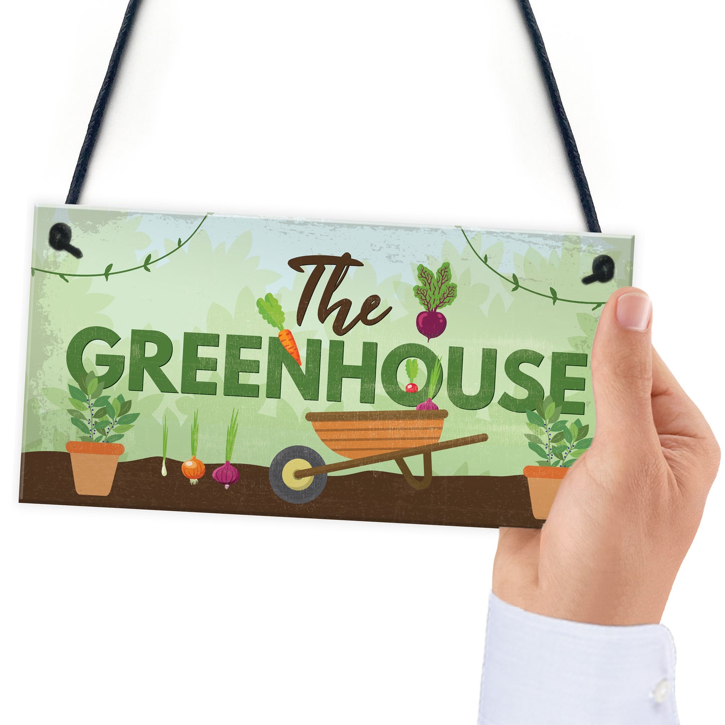 The Greenhouse Plaque Garden Shed House Sign Dad Grandad Mum