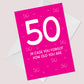 50th Birthday Cards For Women Sister Daughter Funny 50th Card