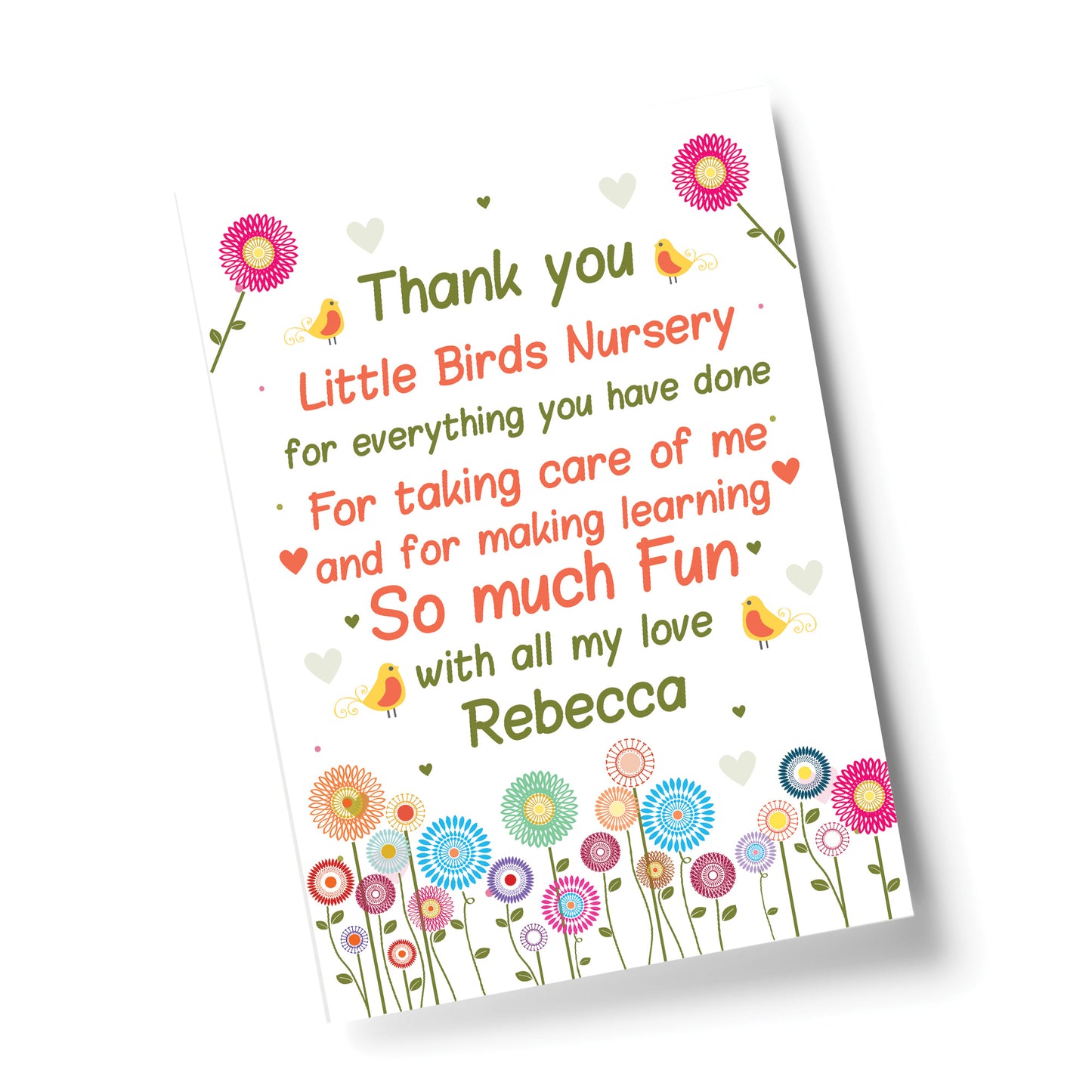 Personalised Leaving Nursery Pre School Gift Thank You Teacher