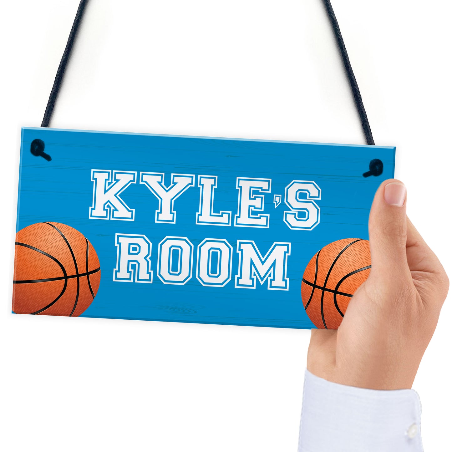 Basketball Room Door Sign PERSONALISED Boys Bedroom Decor