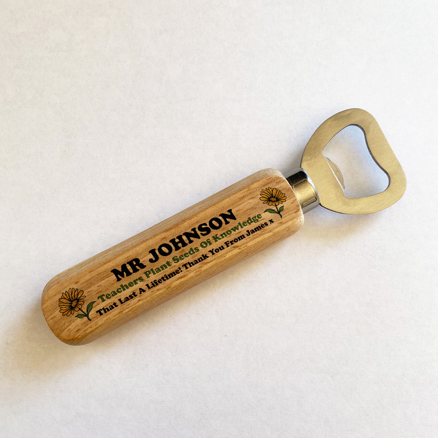 Teacher Gifts For Men Personalised Bottle Opener Thank You Gift