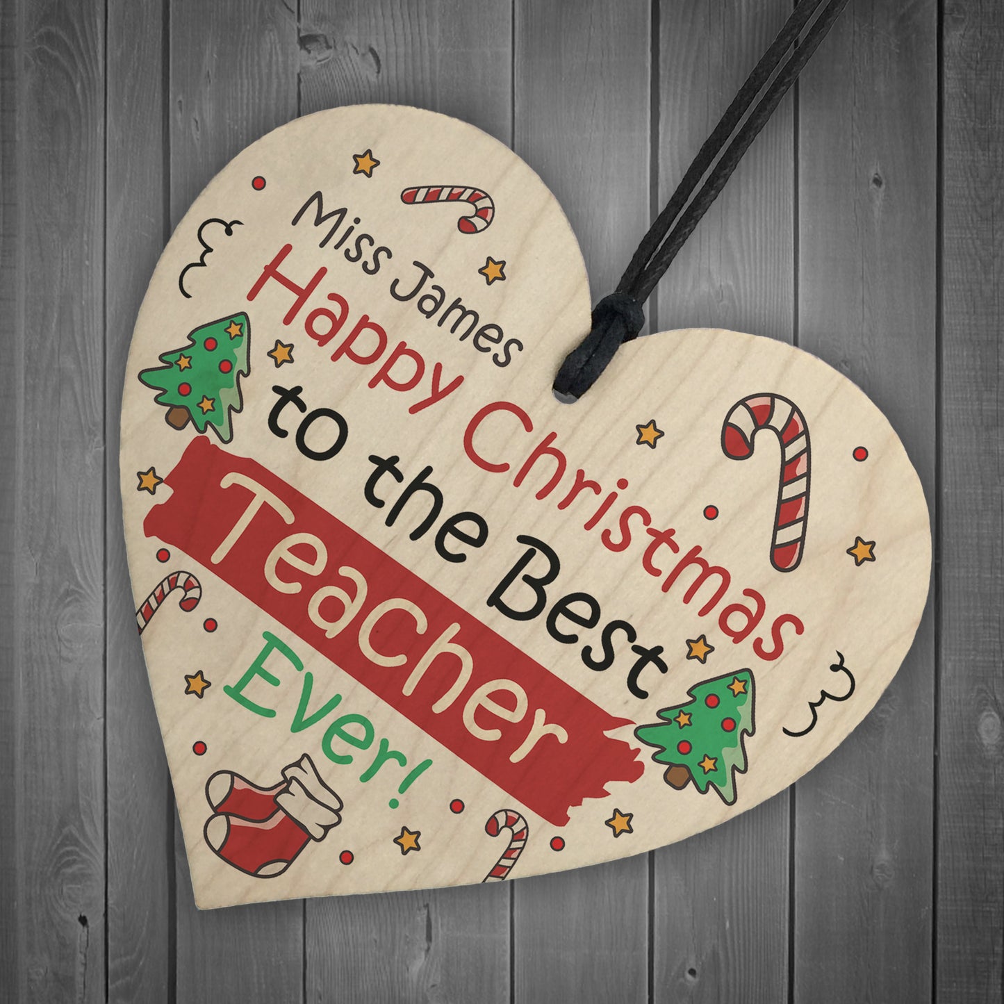 Christmas Gift For Teacher Personalised Thank You Gift Nursery