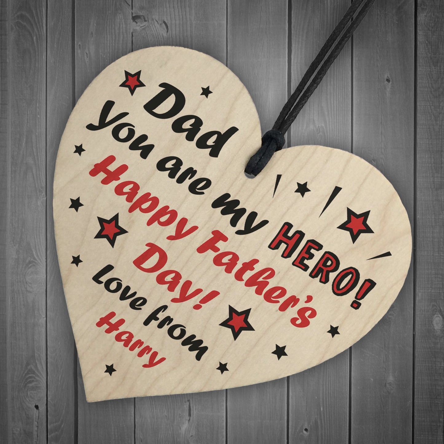 Novelty Fathers Day Gift For Dad Personalised Superhero Gift