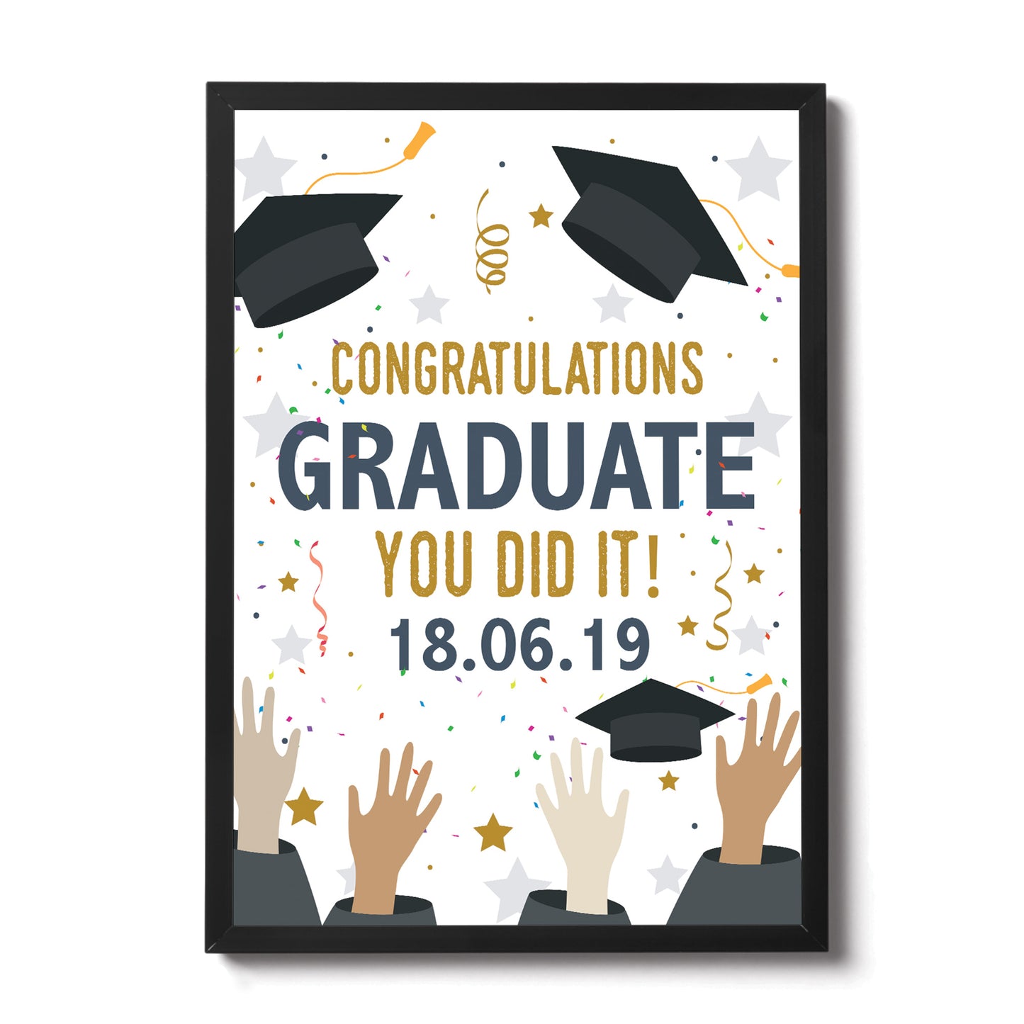 Personalised Gift For Graduate Graduation Gifts Framed Print