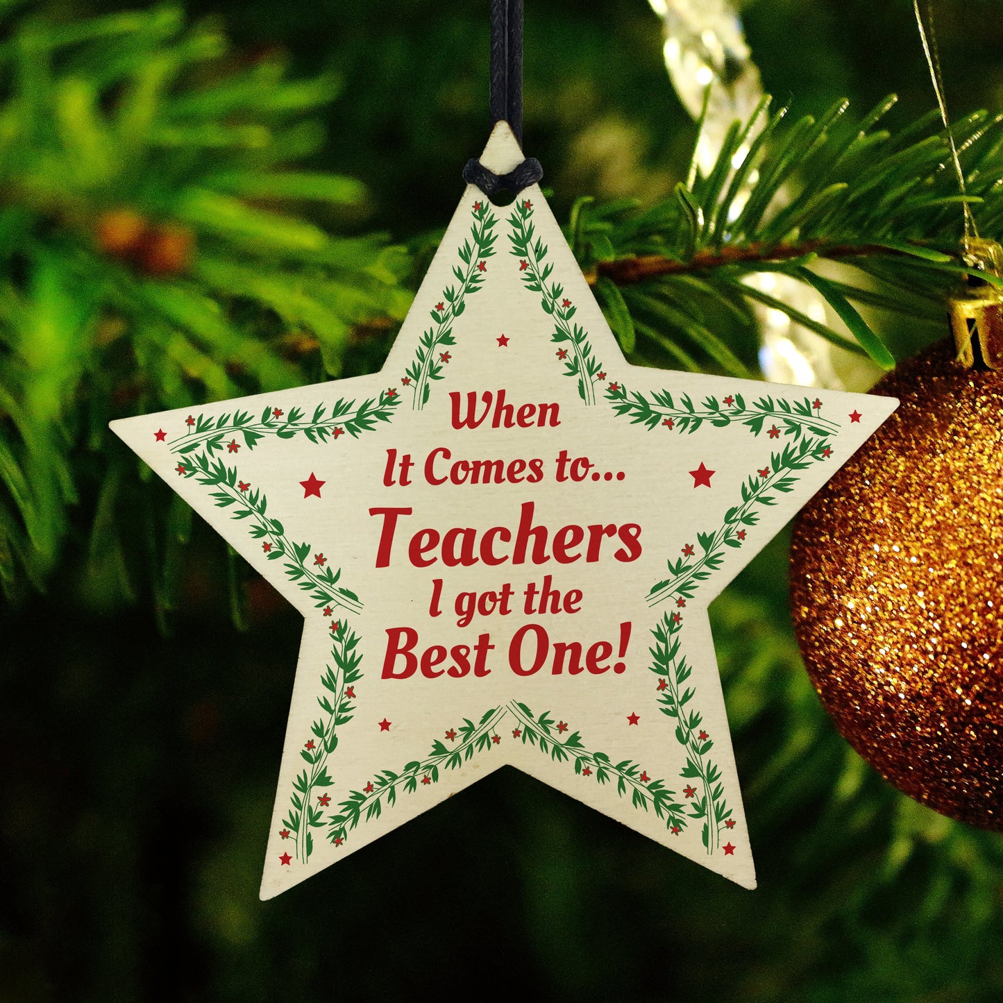 Special Gift For Teacher Thank You Gift Wooden Star Gift