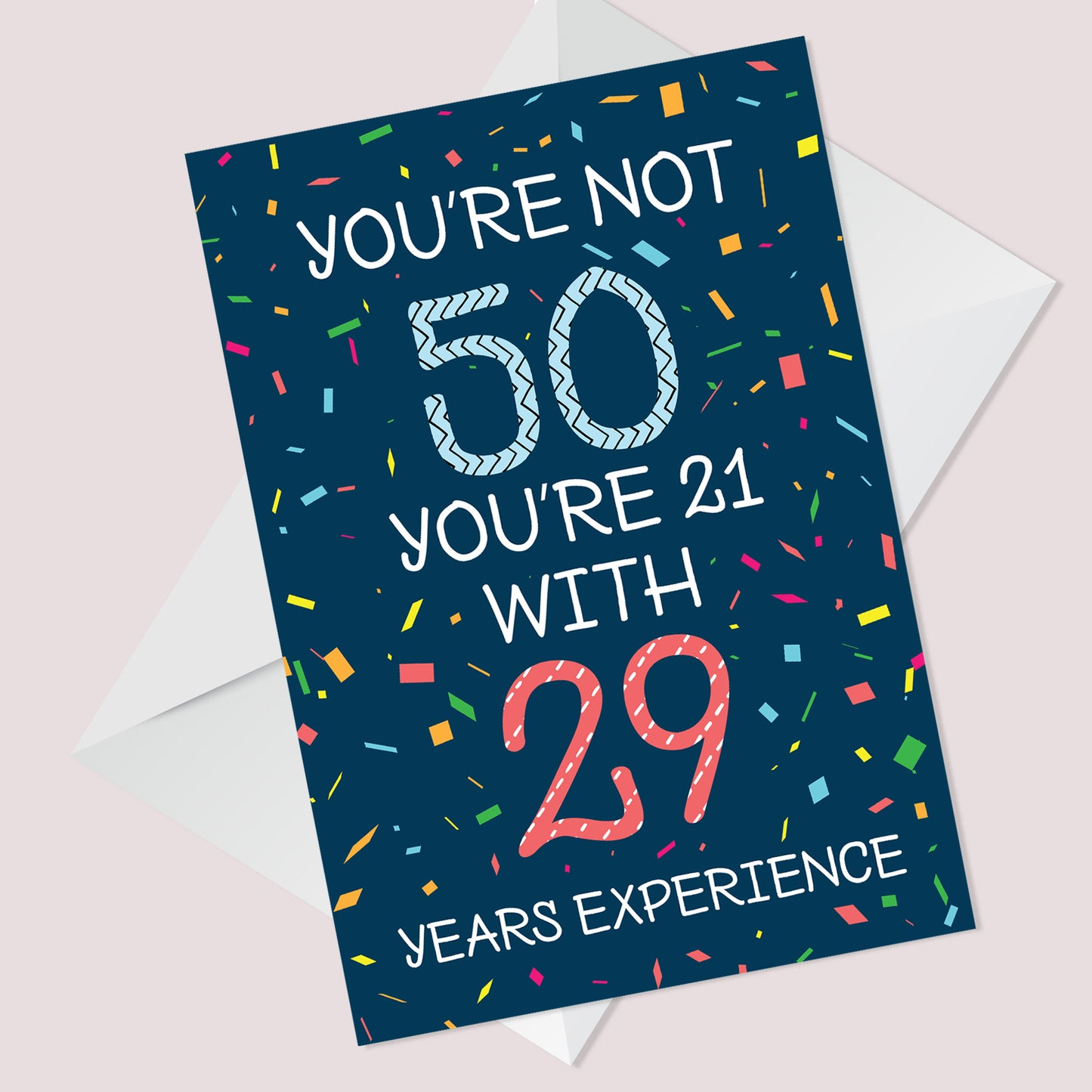 Quirky Funny 50th Birthday Card Novelty Friend Mum Dad Auntie