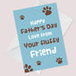 Funny Fathers Day Card For Dad From Dog Cat Joke Card