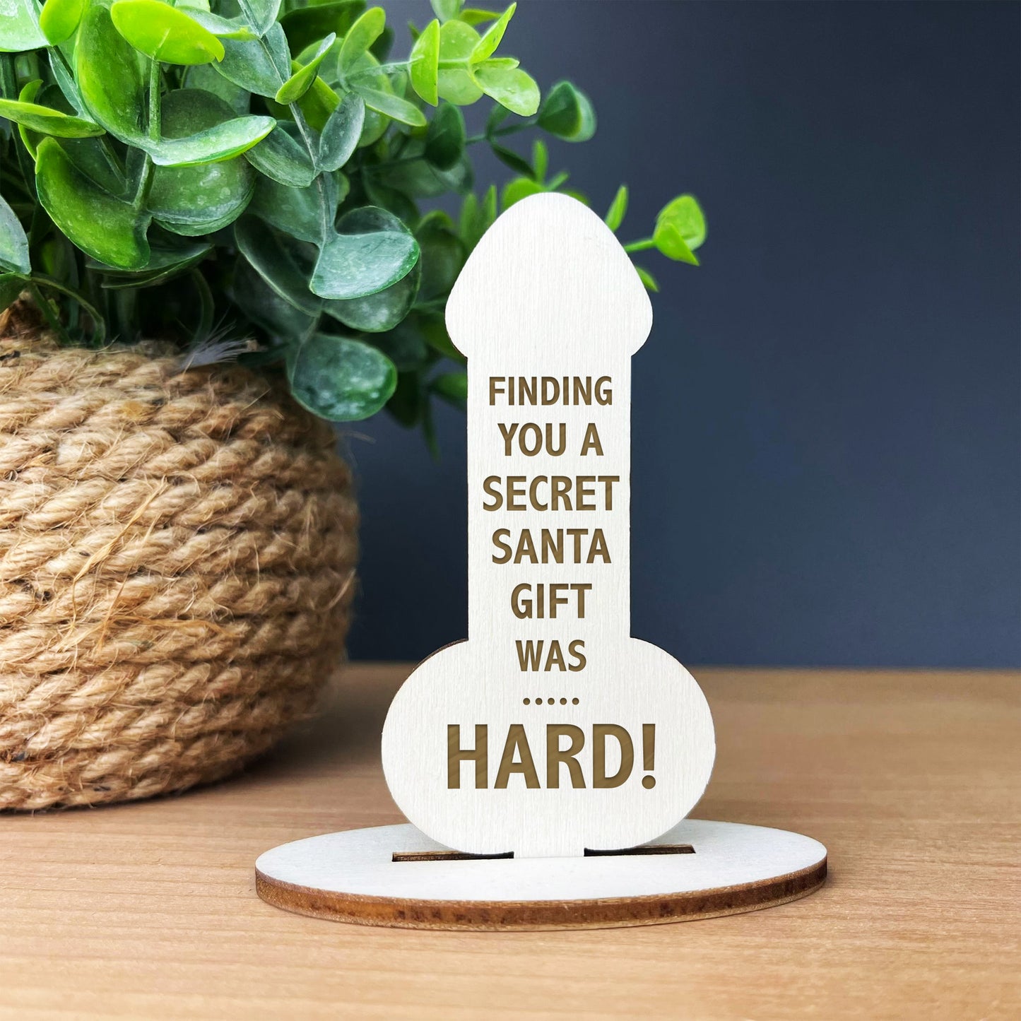 Rude Secret Santa Gifts For Men Women Wood Plaque Colleague