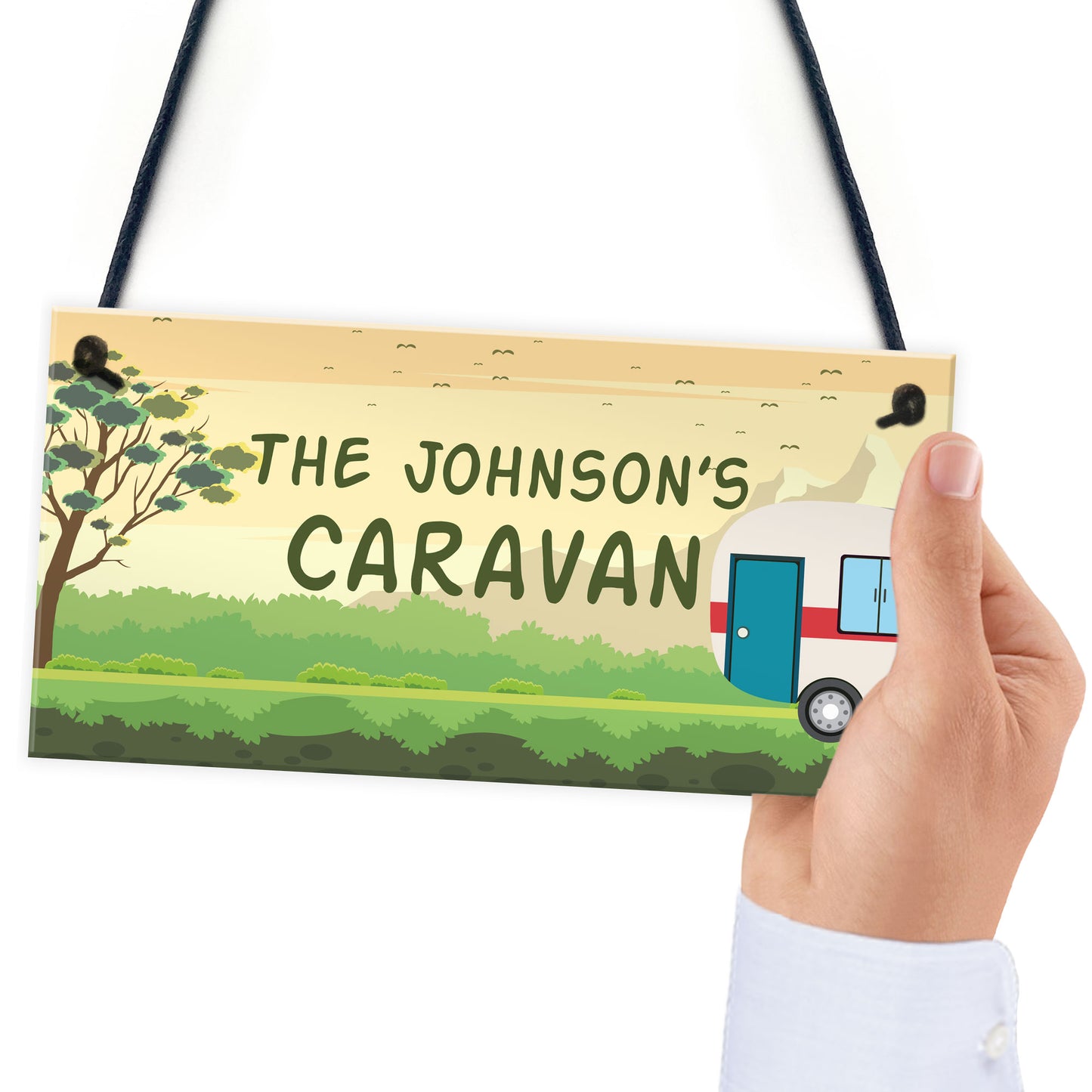 Personalised Caravan Motorhome Accessories Novelty Hanging Sign