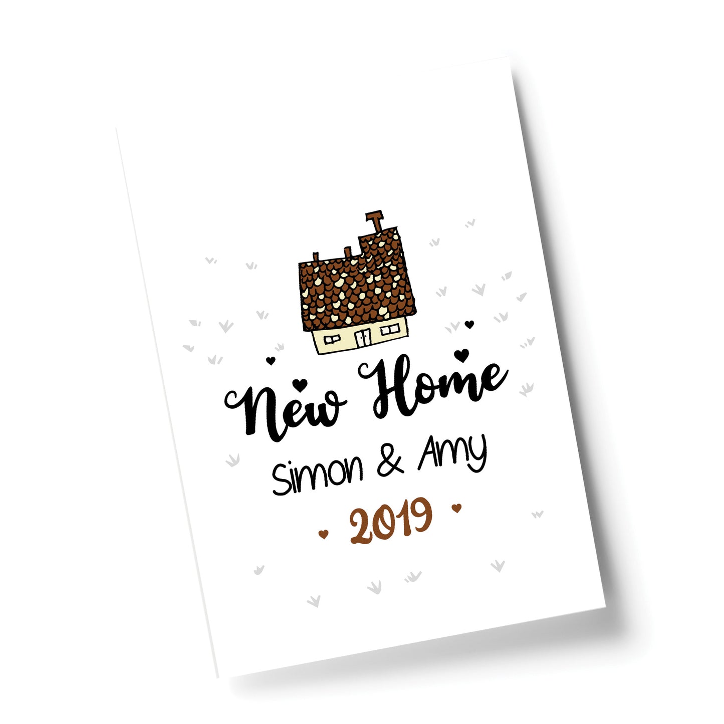 Personalised New Home Gift House Warming Gift Print Congrats