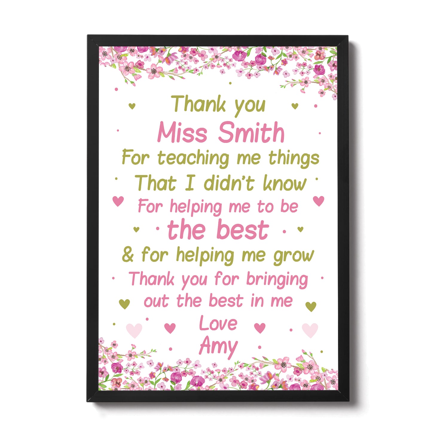 Teacher Thank You Gifts Personalised School Nursery Pre School