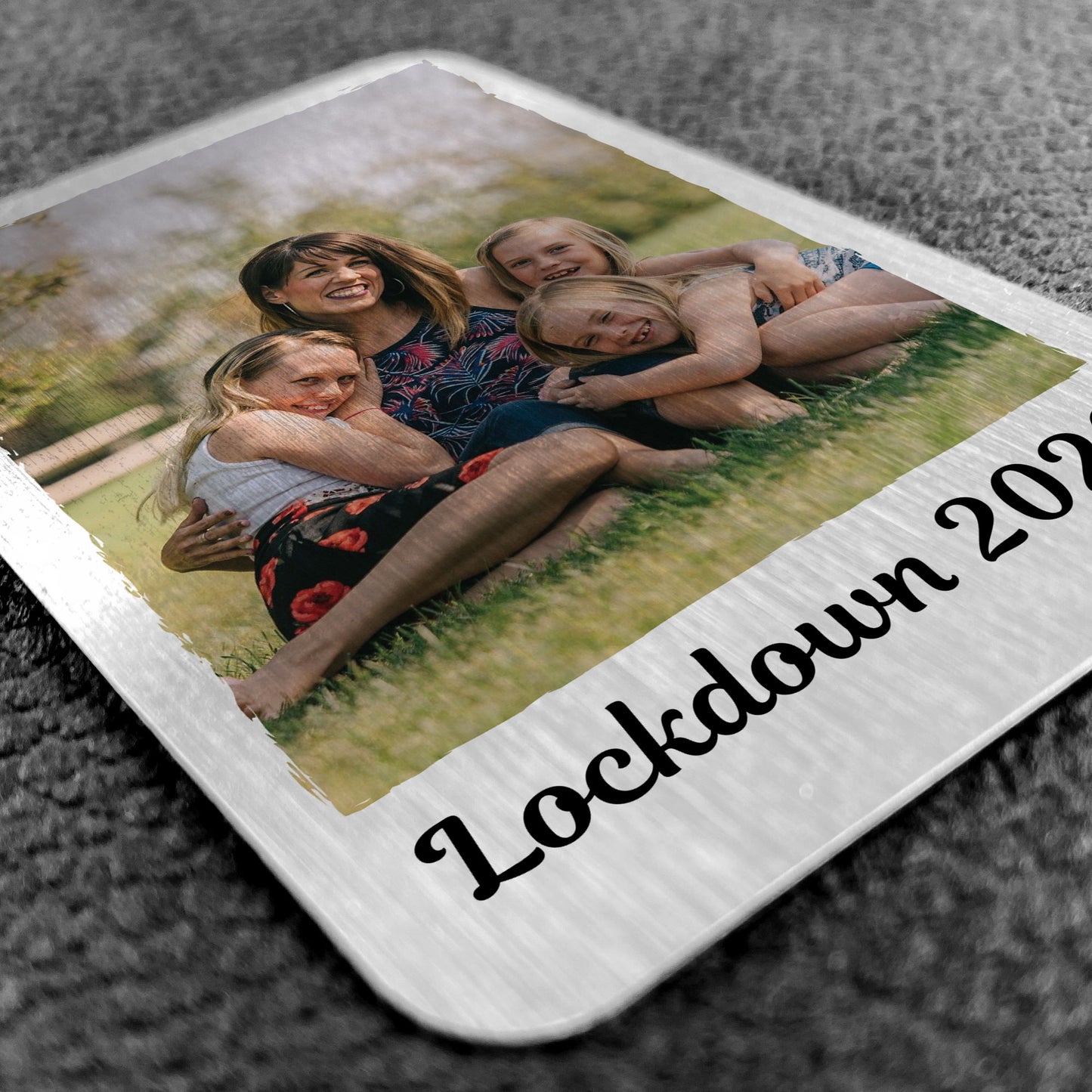 Lockdown Gift Personalised Photo Metal Wallet Insert Memory Gift