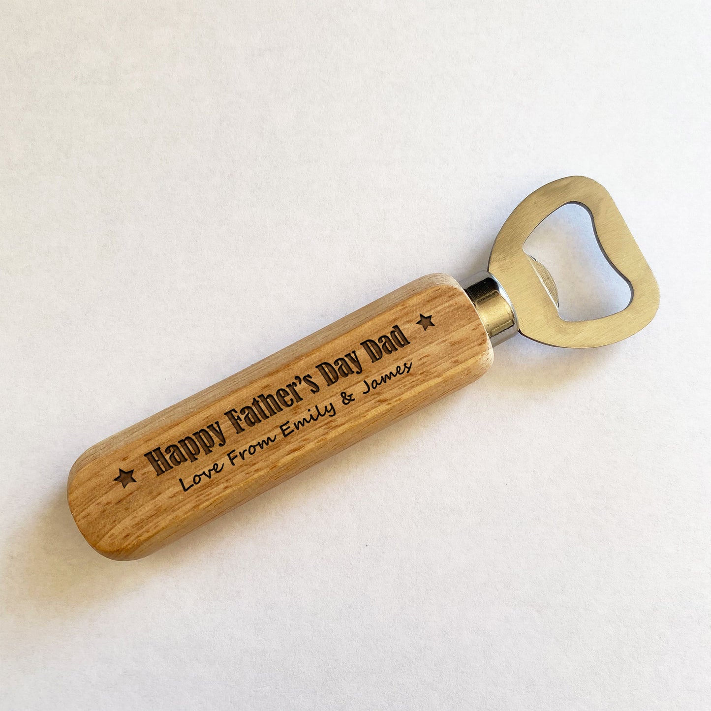 Fathers Day Gifts For Dad Daddy Wood Bottle Opener Personalised