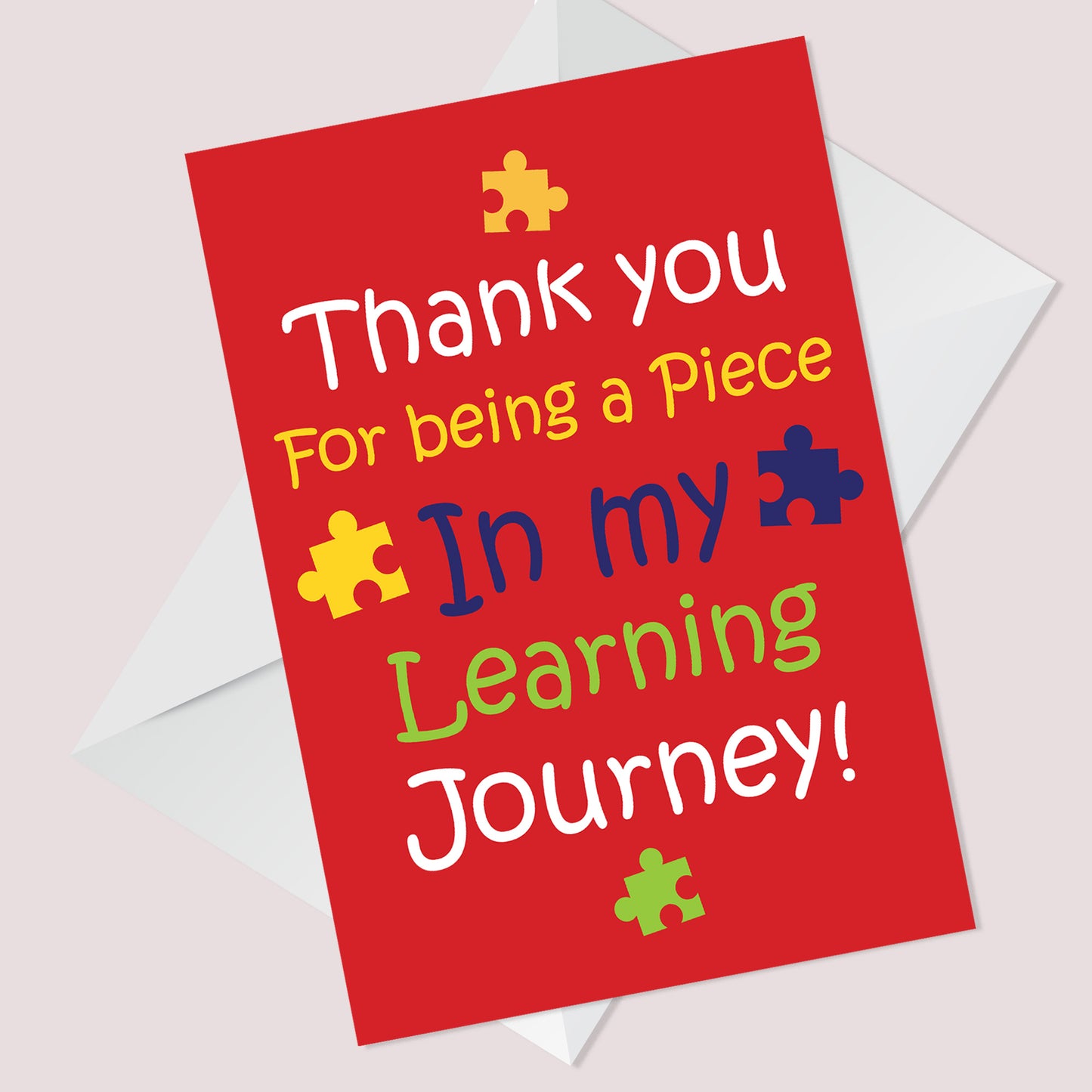 End of Term Thank You Card For Teacher Teaching Assistant Card