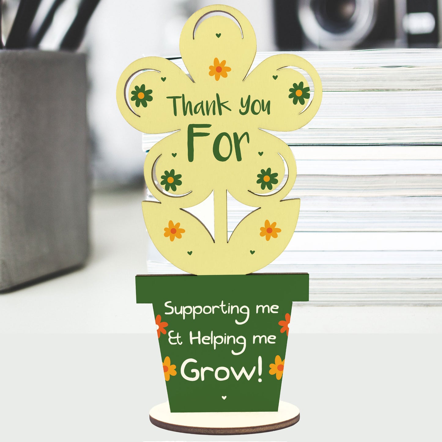 Thank You Gifts Wood Flower Helping Me Grow Teacher Assistant