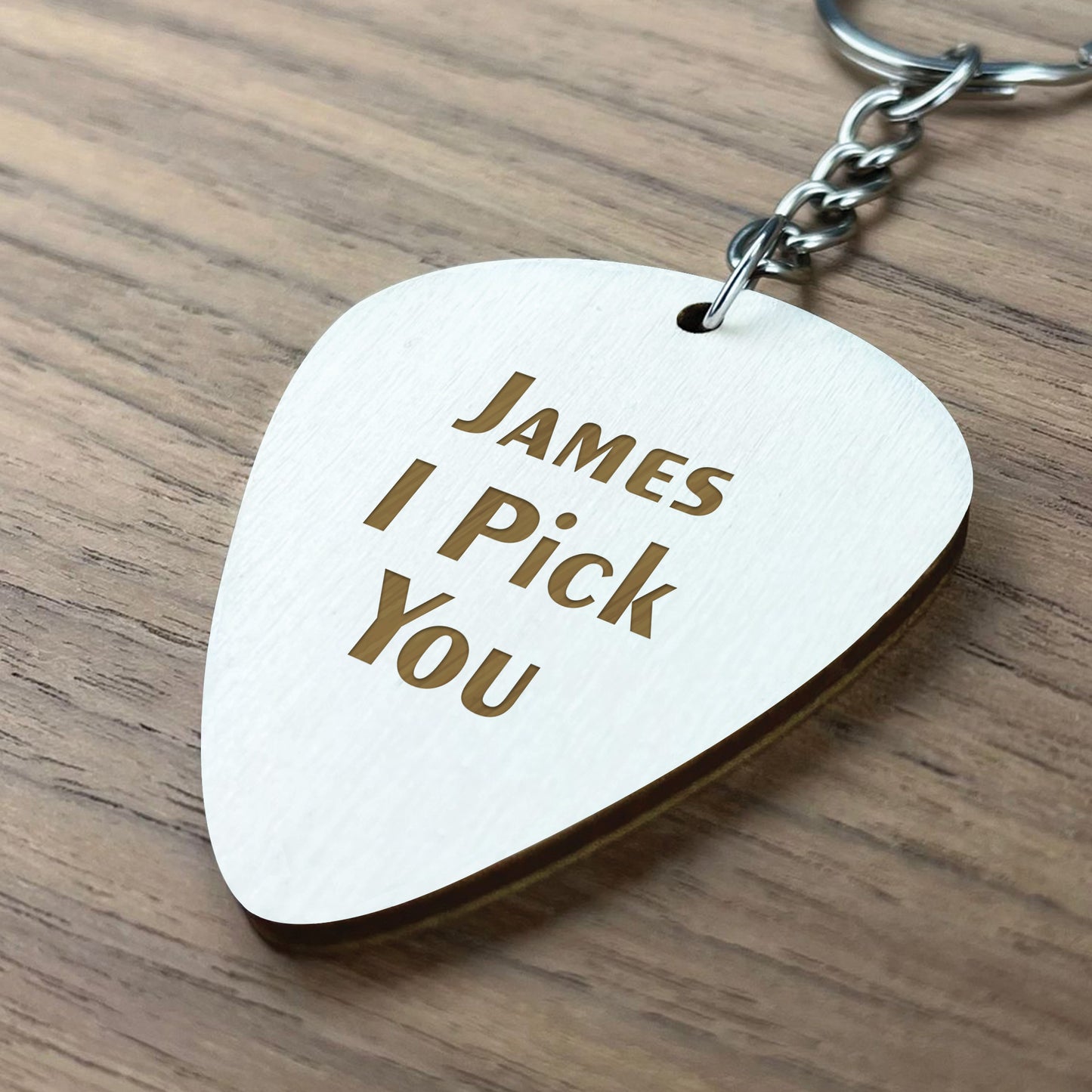 Personalised Guitar Plectrum Pick I PICK YOU Engraved Birthday