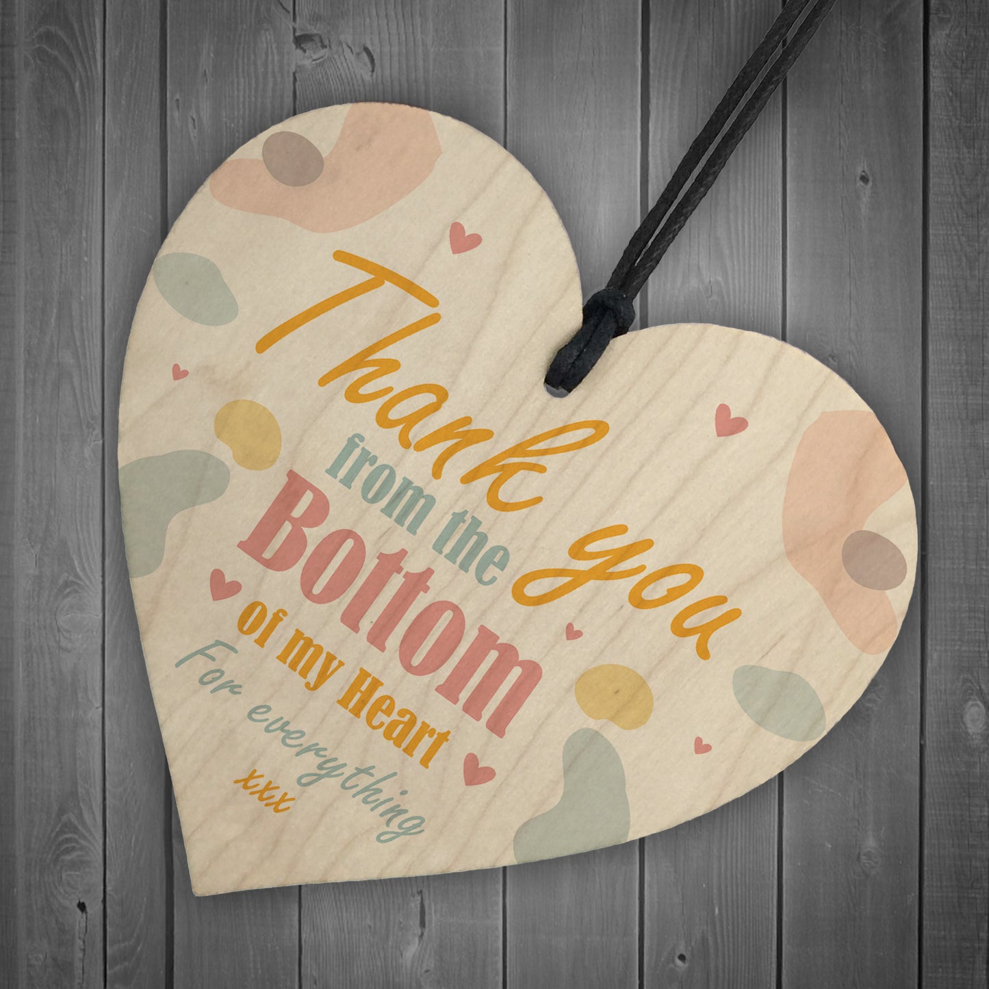 Thank You Friend Gift Wood Heart Teacher Friend Best Friend Gift