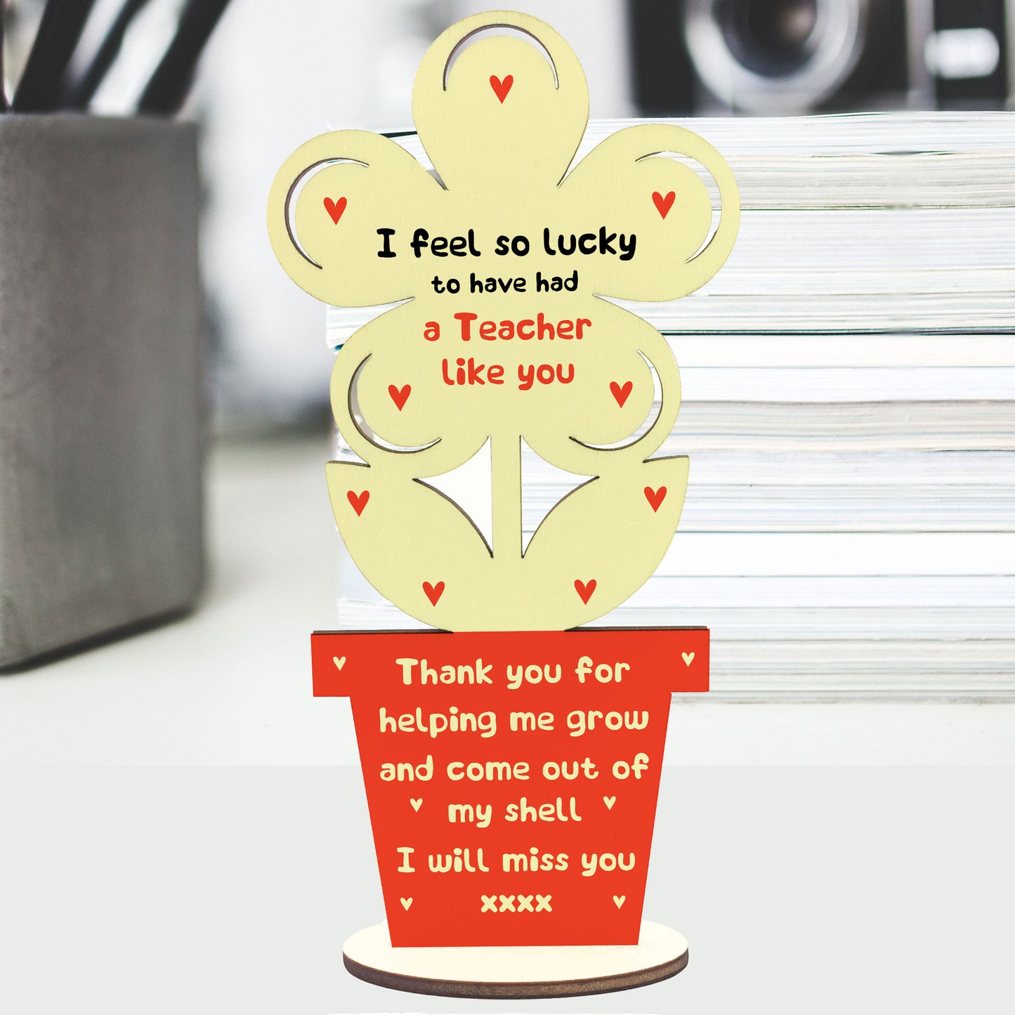 Teacher Gift Thank You School Nursery Pre School Leaving Flower