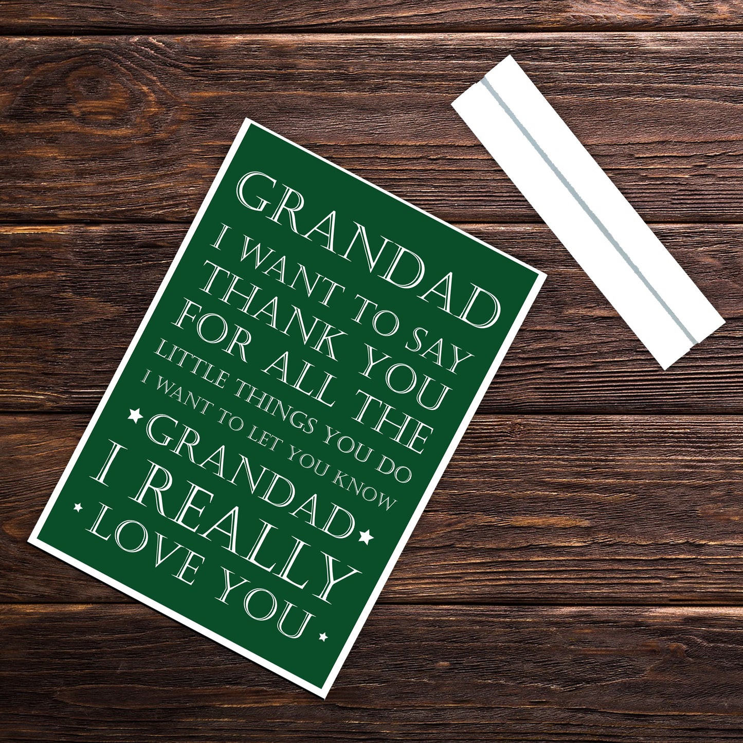 Grandad Gift Standing Plaque Birthday Fathers Day Gift Thank You