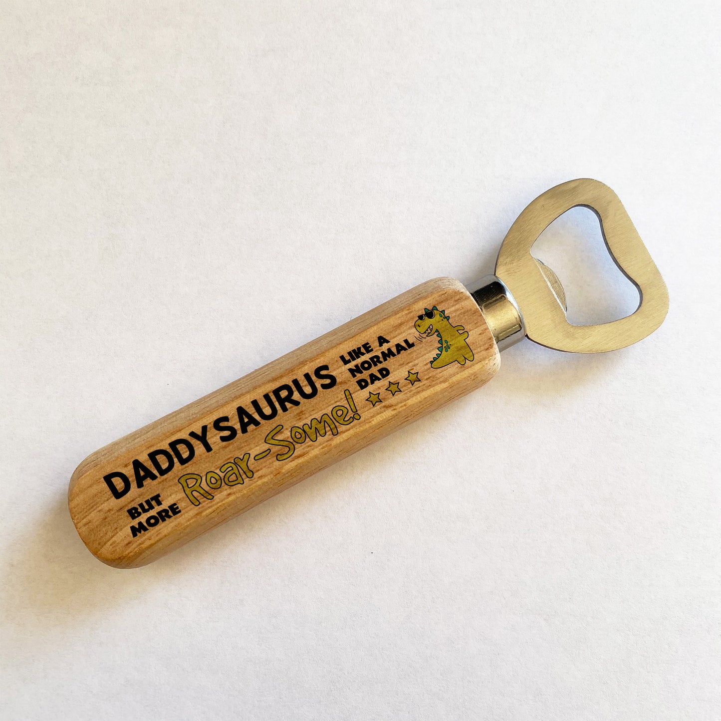 Fathers Day Gifts for Daddy Daddysaurus Beer Bottle Opener Cute