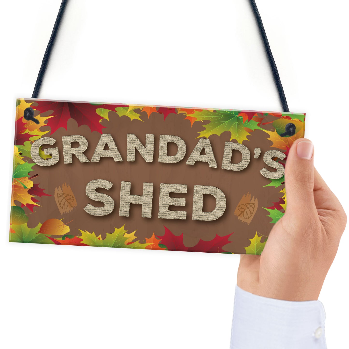 Grandad's Shed Man Cave Workshop Garden Tool Shed Hanging Plaque