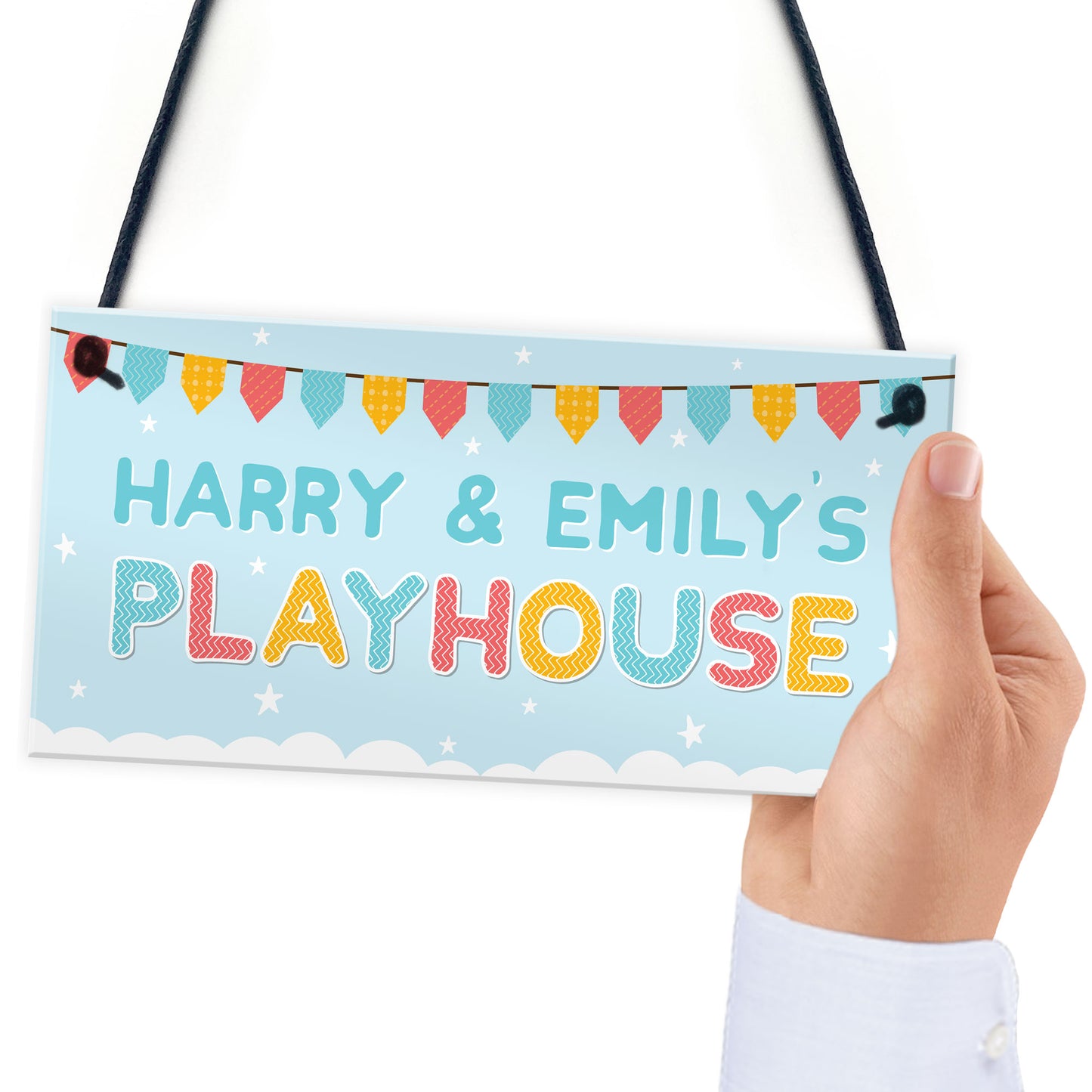 PERSONALISED Playhouse Hanging Sign Playroom Childrens Den