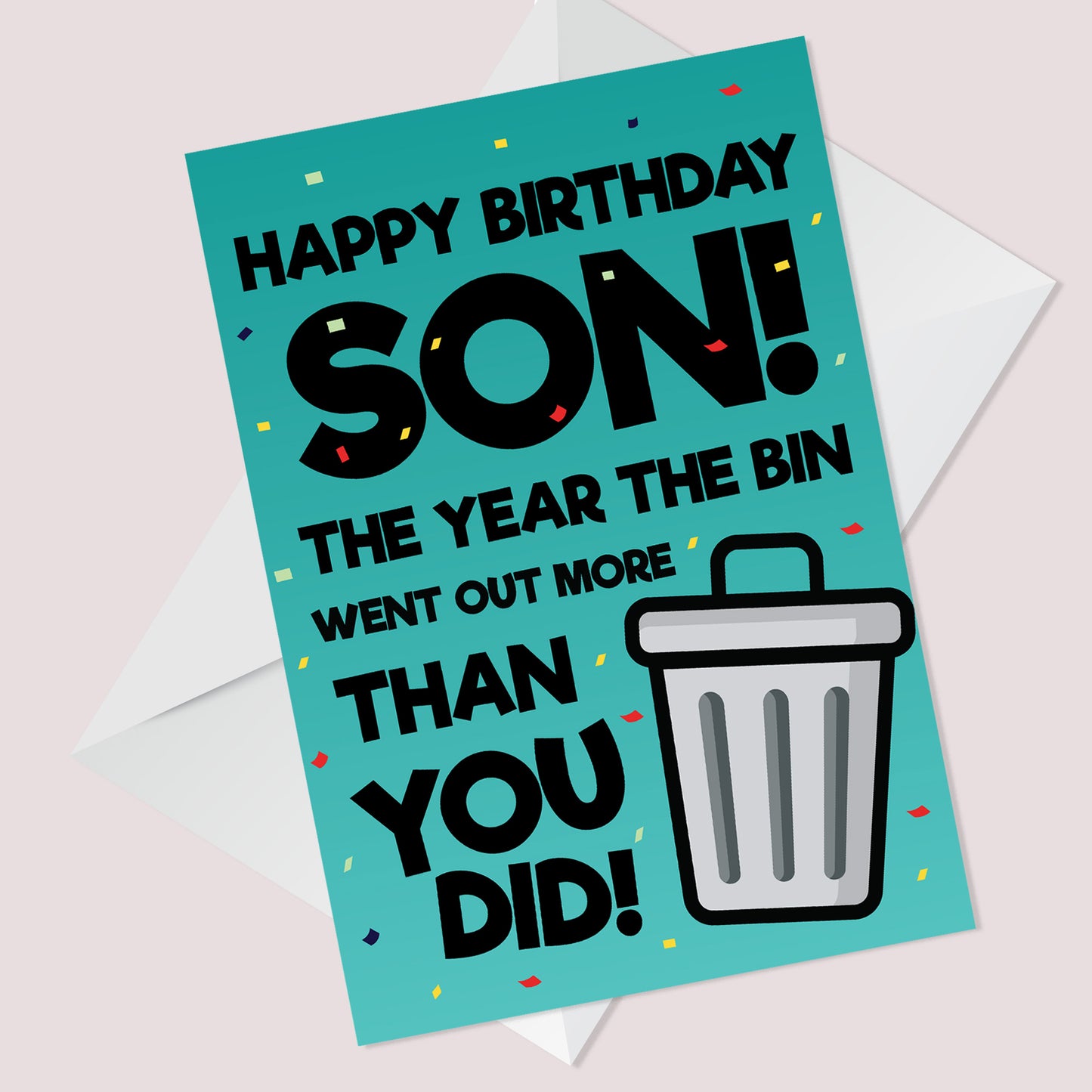 Funny Birthday Card For Son Lockdown Design Novelty Card