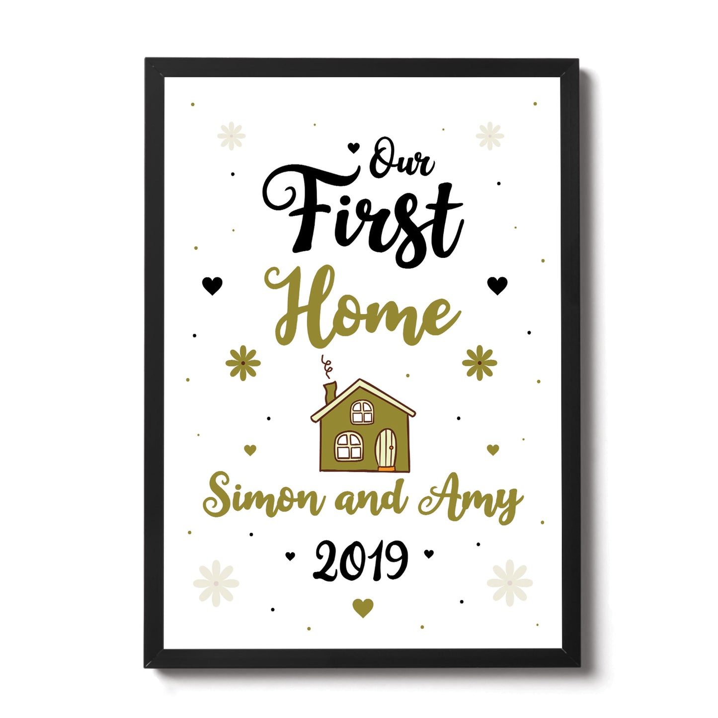 First Home Gift Personalised Frame Print House Warming Gifts