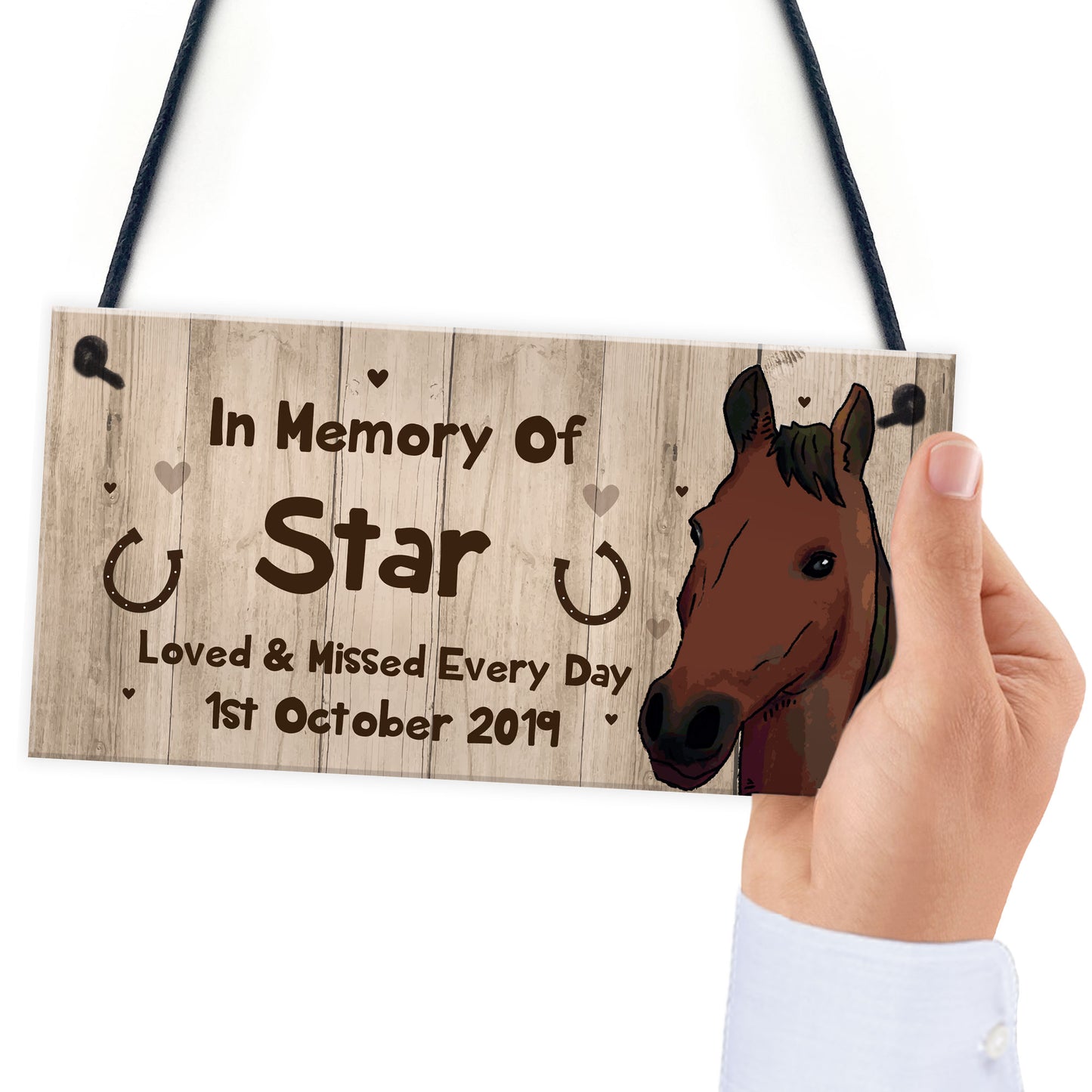 Pet Memorial Plaque Personalised In Memory Plaque Stable Sign