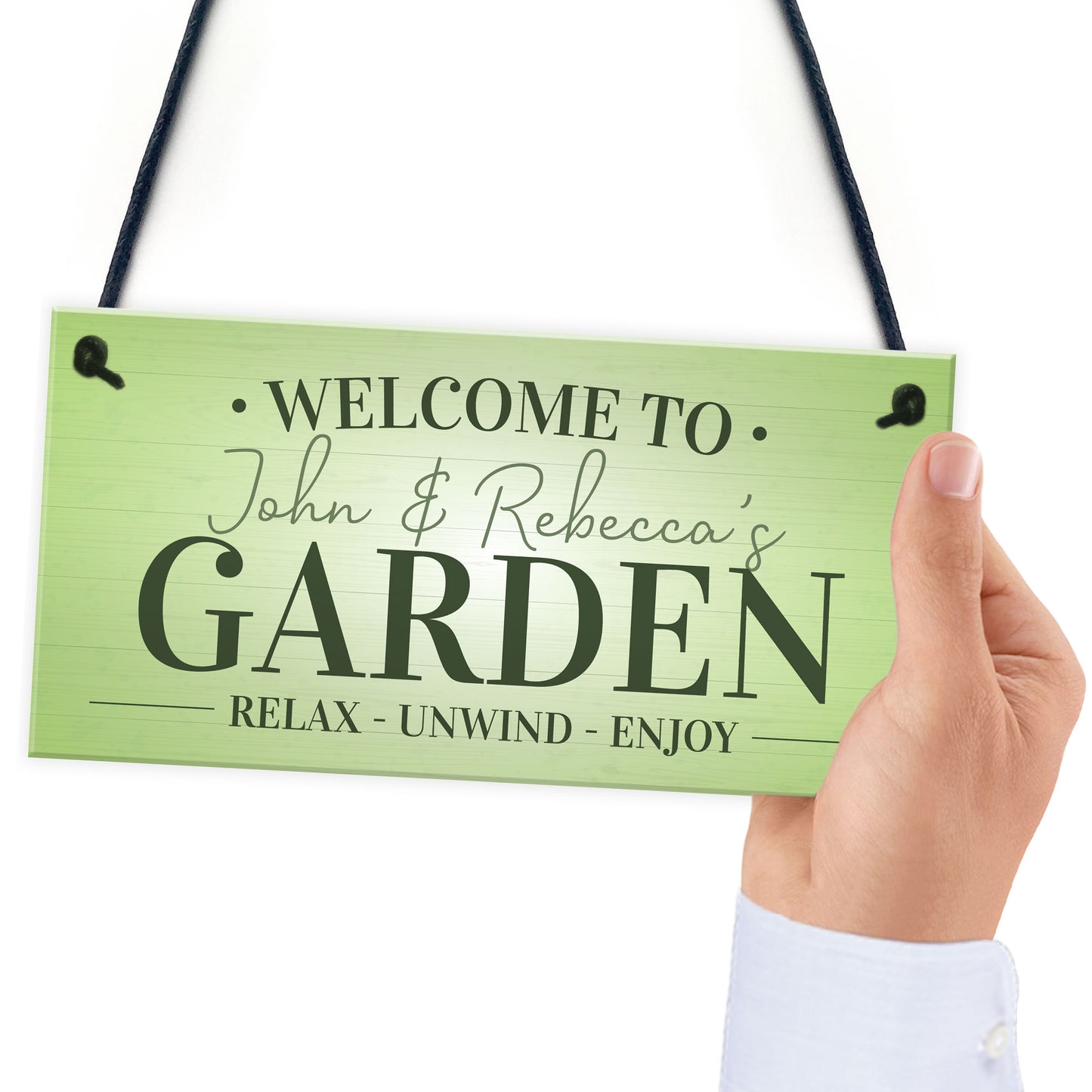 Garden Signs And Plaques RELAX UNWIND ENJOY Summerhouse Decking