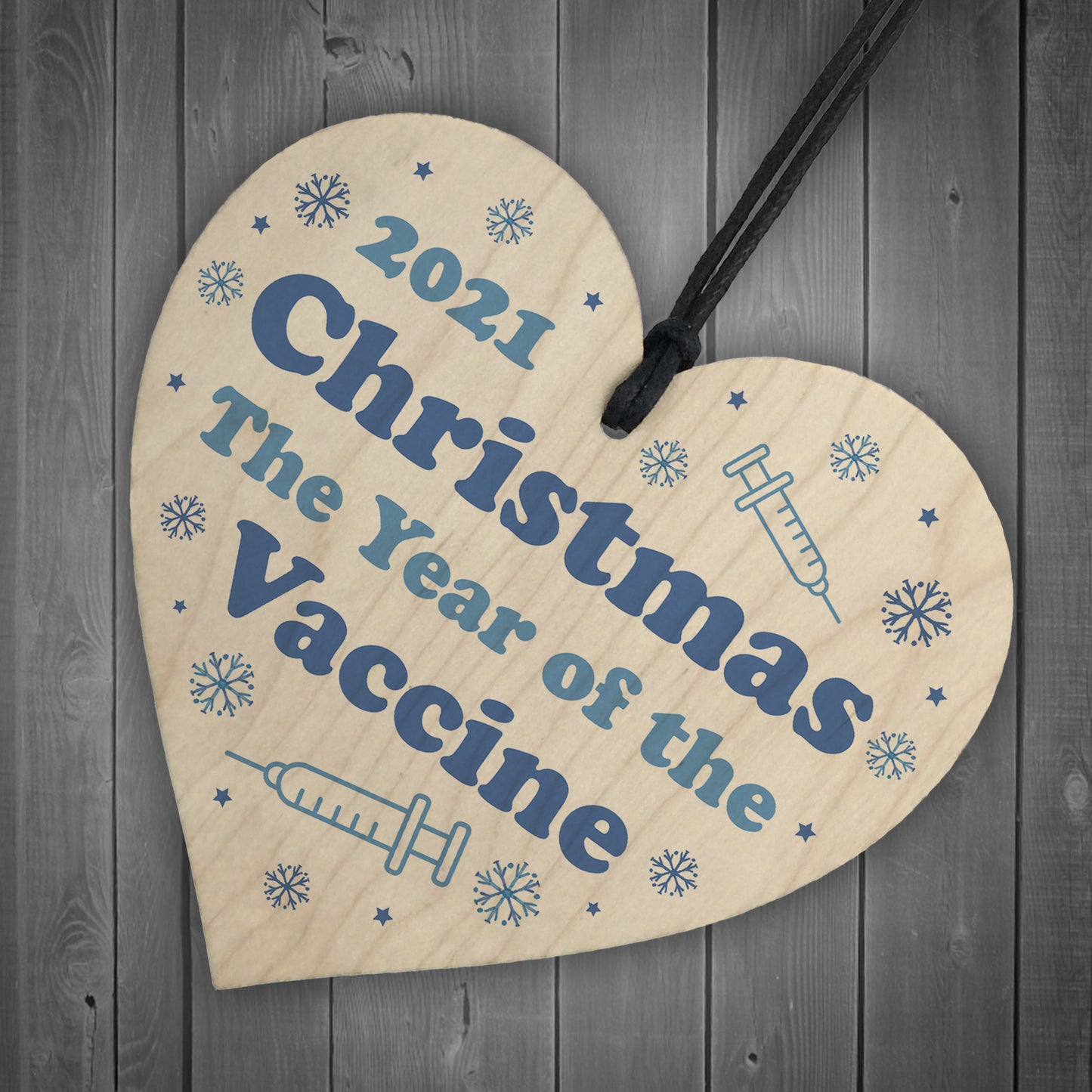 2021 Christmas Bauble Year Of The Vaccine Novelty Xmas Tree